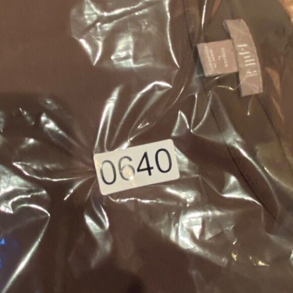 J Jill Color Block Long Sleeve Tunic Cream Brown Mocha Size L Stretch - Picture 8 of 9